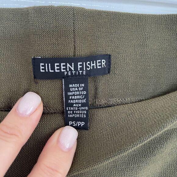 Eileen Fisher V-Neck Silk Georgette Crepe Tunic w/ Pockets Sz SP NWOT - Picture 4 of 7